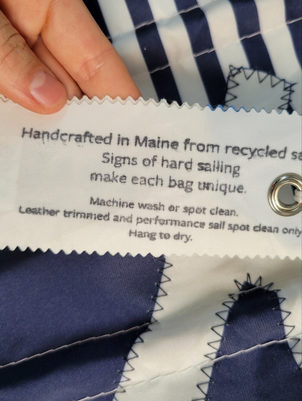 NWT Seabags Of Maine Anchor Stripe Tote Beach Resortwear Old Money Preppy - Picture 3 of 10